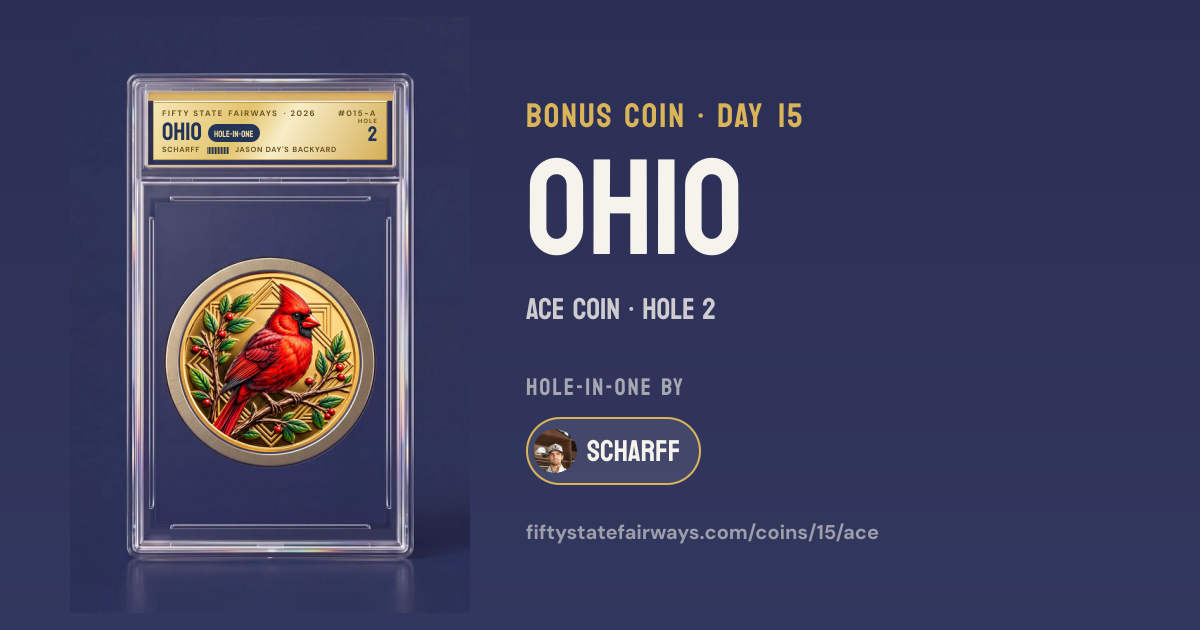 Ohio ace coin · Fifty State Fairways