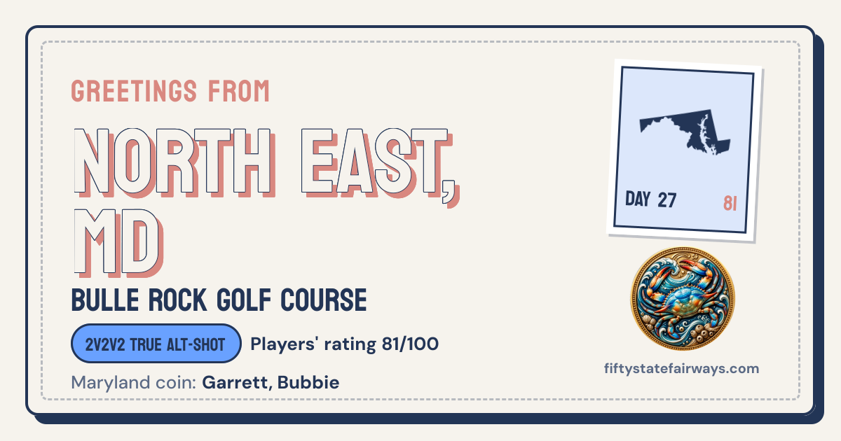 Day 27: Maryland – Bulle Rock Golf Course · Fifty State Fairways